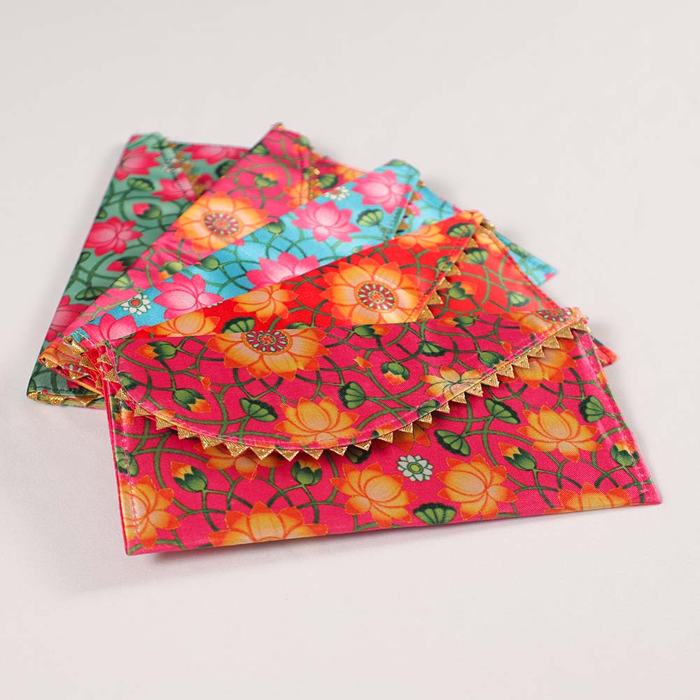 TYOHAAR Lotus Pichvai Shagun Cover (Pack of 5)