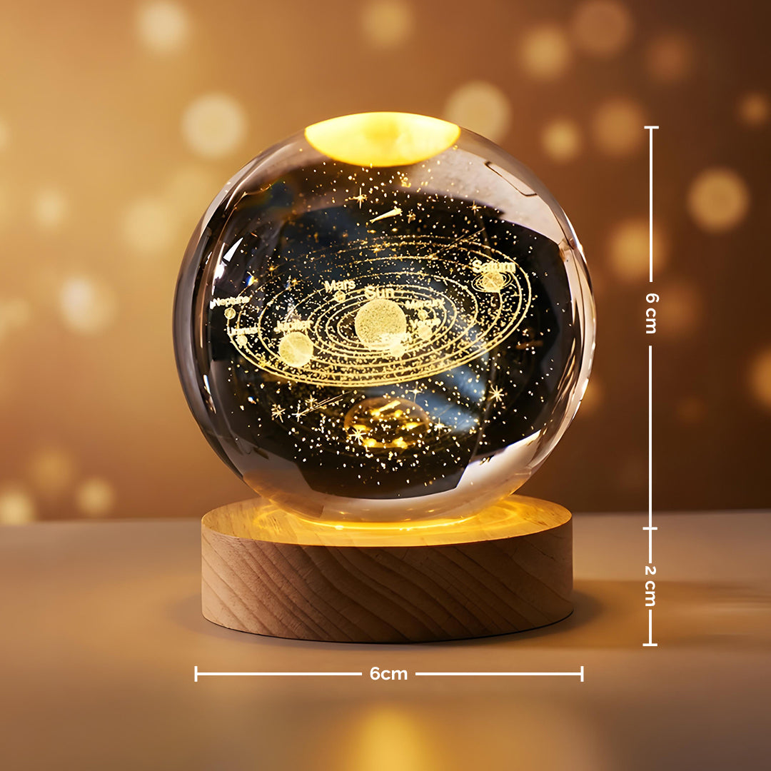 3D Galaxy Crystal ball Lamp