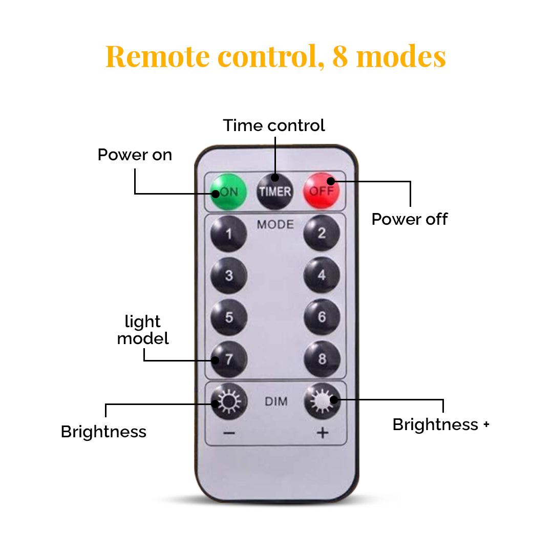 TYOHAAR Curtain LED Light (9.8Ft x 9.8Ft)