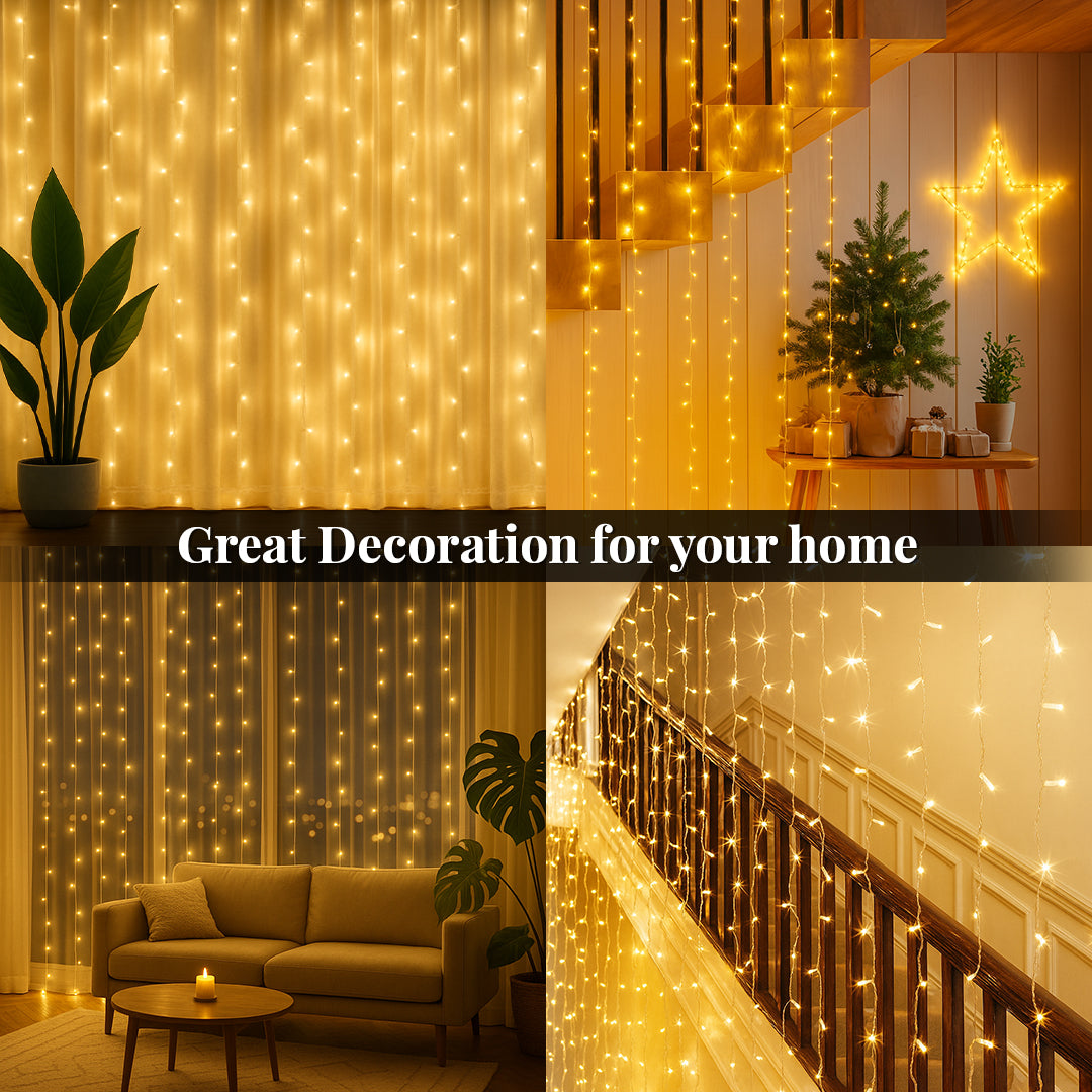 TYOHAAR Curtain LED Light (9.8Ft x 9.8Ft)