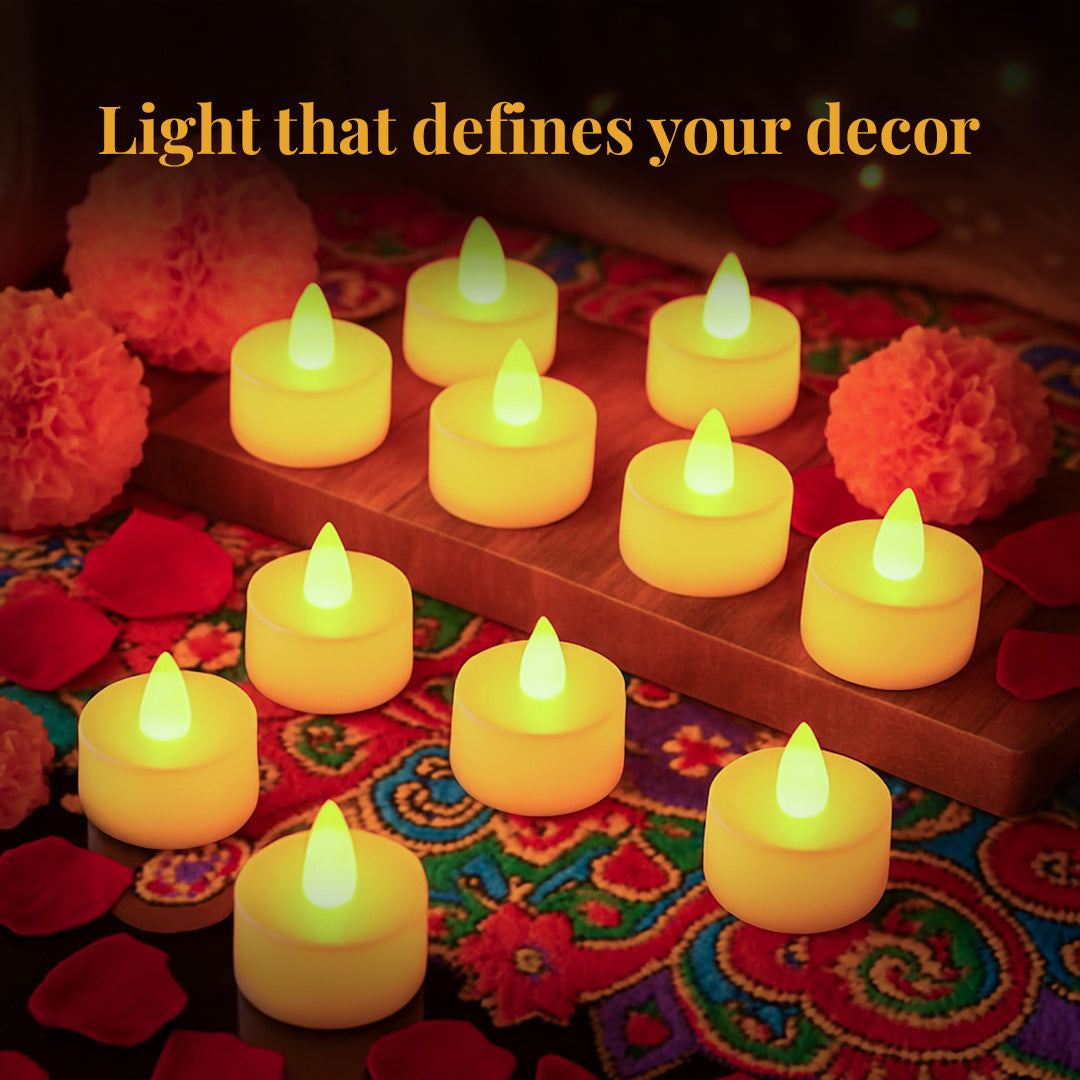 TYOHAAR Tealight LED Candles (Pack of 10)