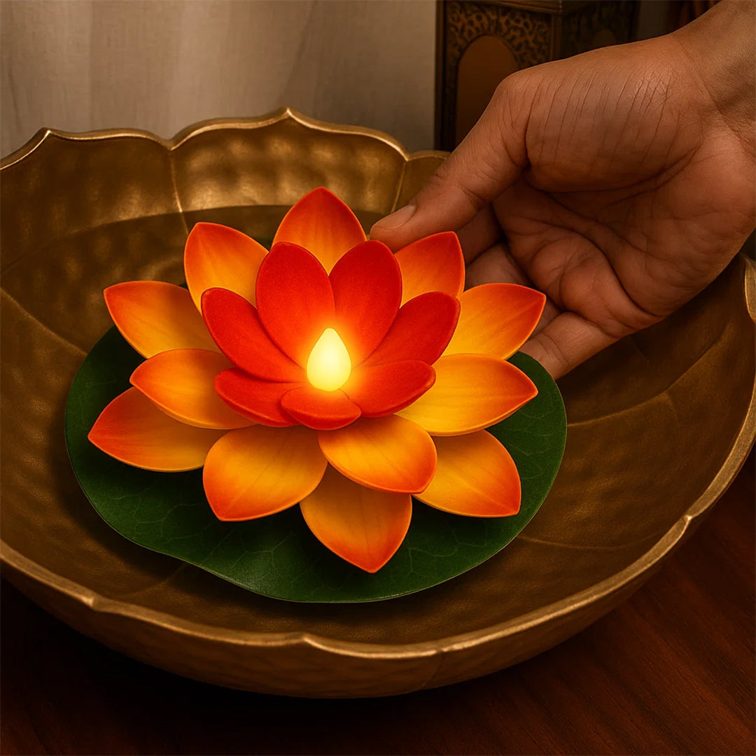 TYOHAAR Floating Lotus LED Light (Pack of 5)