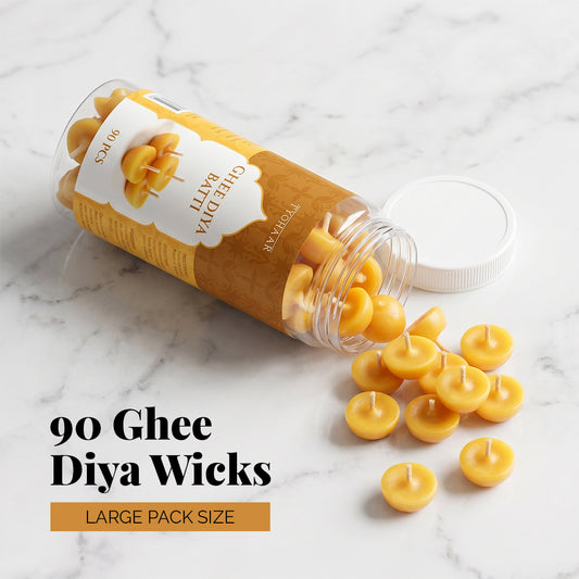 Tyohaar Ghee Diya Batti (90 Pcs)