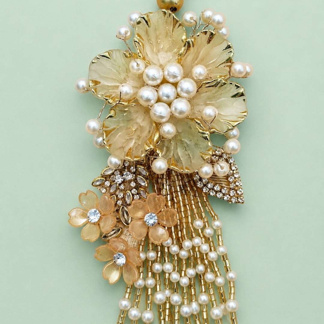 Blossom Flower Rakhi and Lumba Set for Bhaiya and Bhabhi