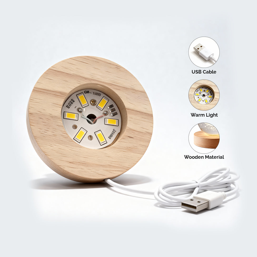 3D Galaxy Crystal ball Lamp