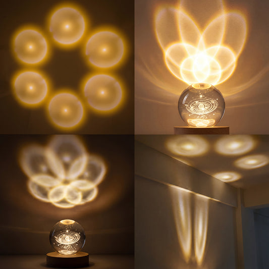 3D Galaxy Crystal ball Lamp