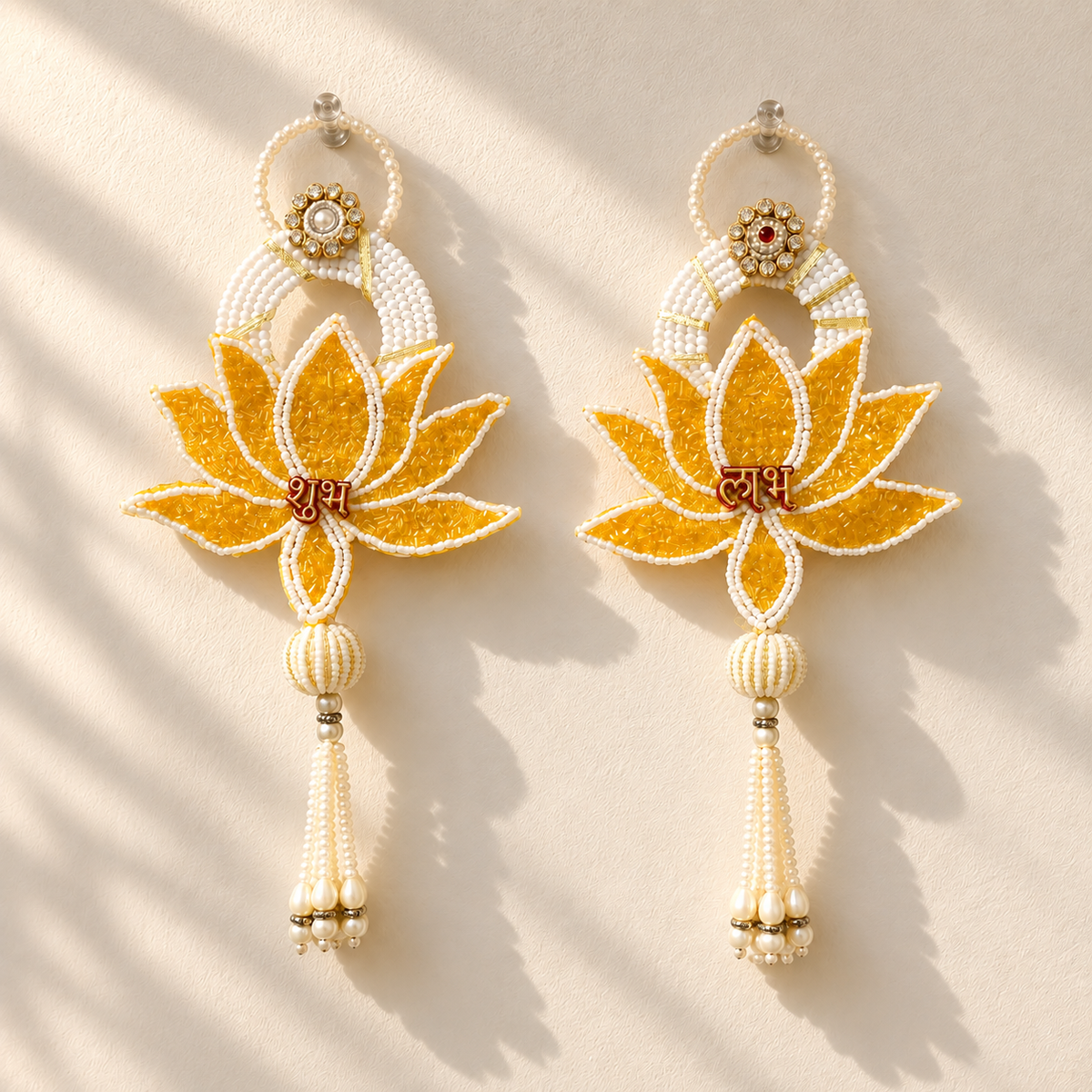 TYOHAAR Shubh Labh Lotus Hanging (Pack of 2)