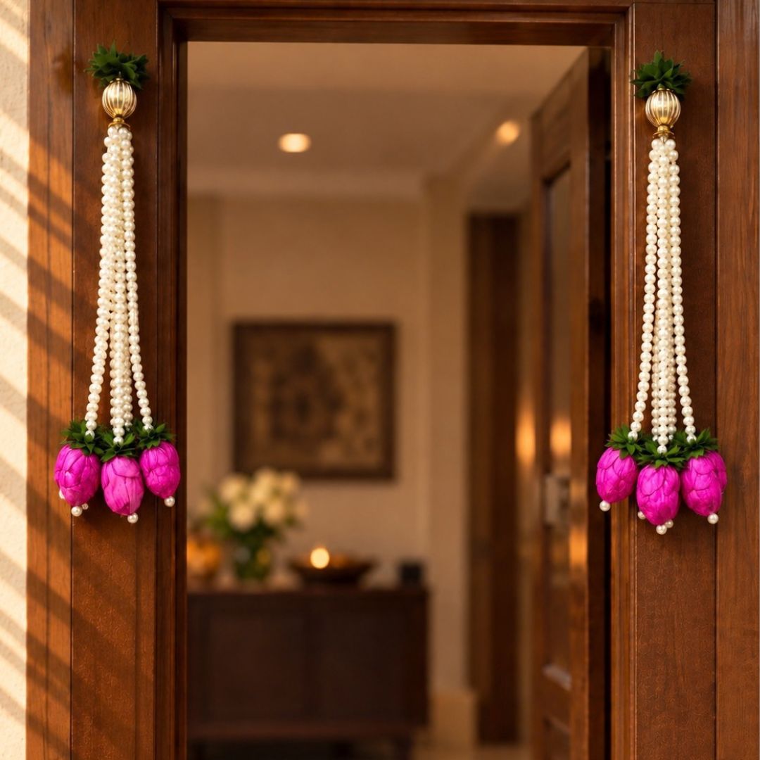 TYOHAAR Lotus Pearl Toran (Pack of 2)