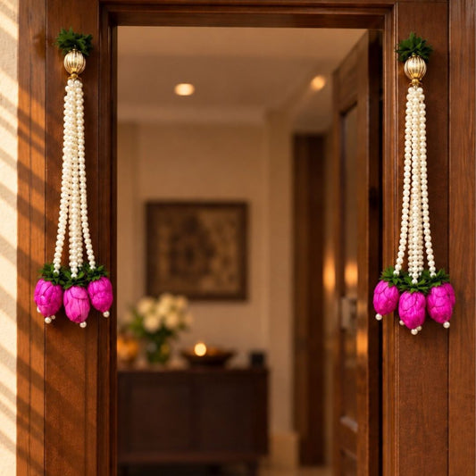 TYOHAAR Lotus Pearl Toran (Pack of 2)
