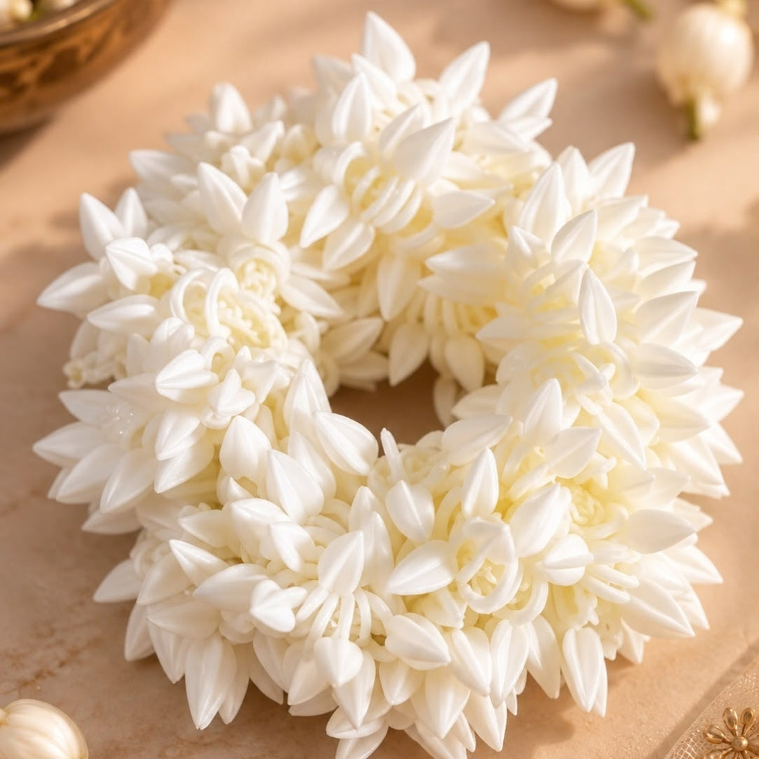 Tyohaar Artificial Mogra Flower Scrunchie