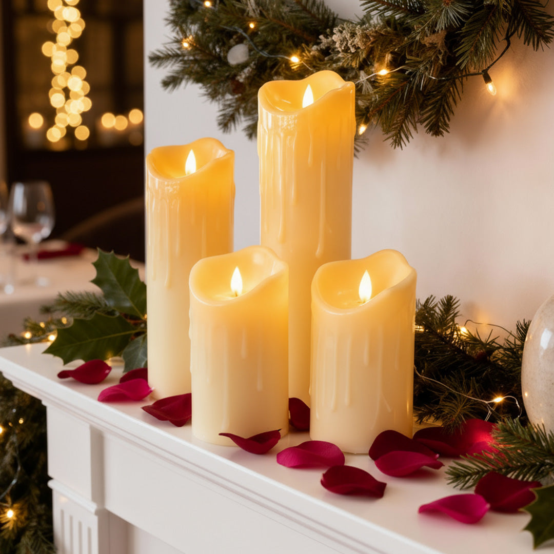 Melting Wax LED Flameless Candle Set
