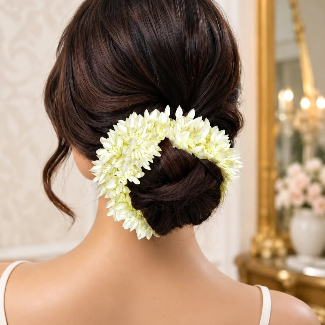 Tyohaar Artificial Mogra Flower Scrunchie