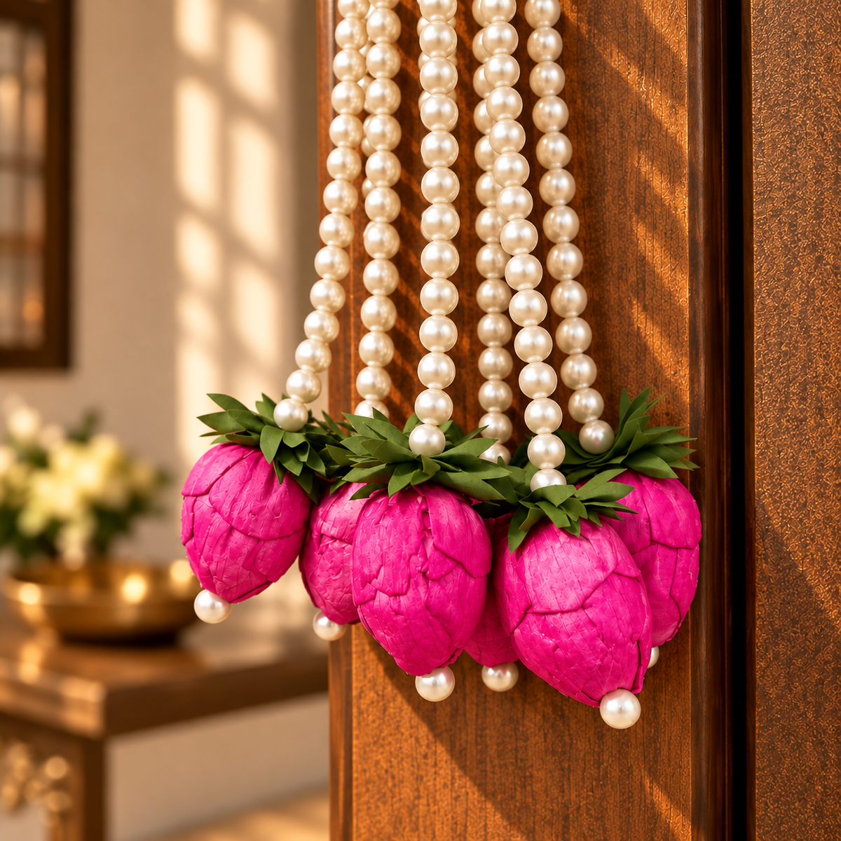 TYOHAAR Lotus Pearl Toran (Pack of 2)