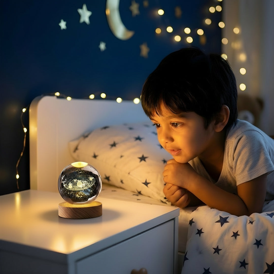 3D Galaxy Crystal ball Lamp
