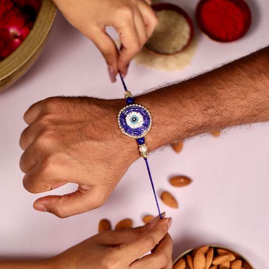TYOHAAR Evil Eye Rakhi and Lumba Set