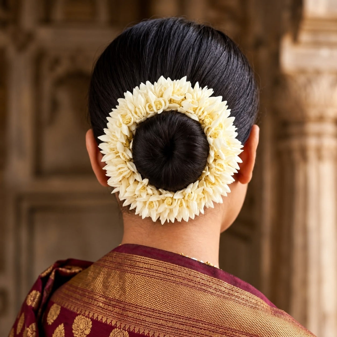 Tyohaar Artificial Mogra Flower Scrunchie