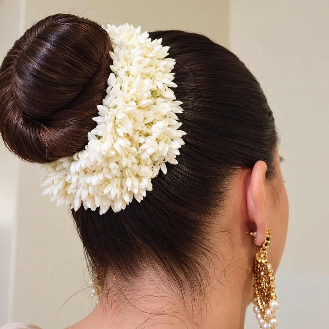 Tyohaar Artificial Mogra Flower Scrunchie