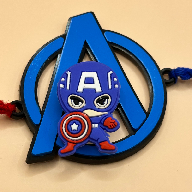 TYOHAAR Captain America Spinner Rakhi for Brother