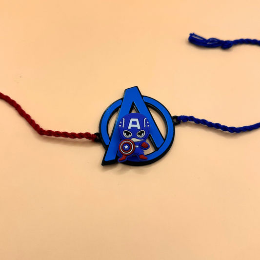 TYOHAAR Captain America Spinner Rakhi for Brother