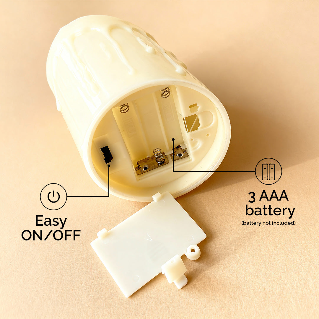 Melting Wax LED Flameless Candle Set