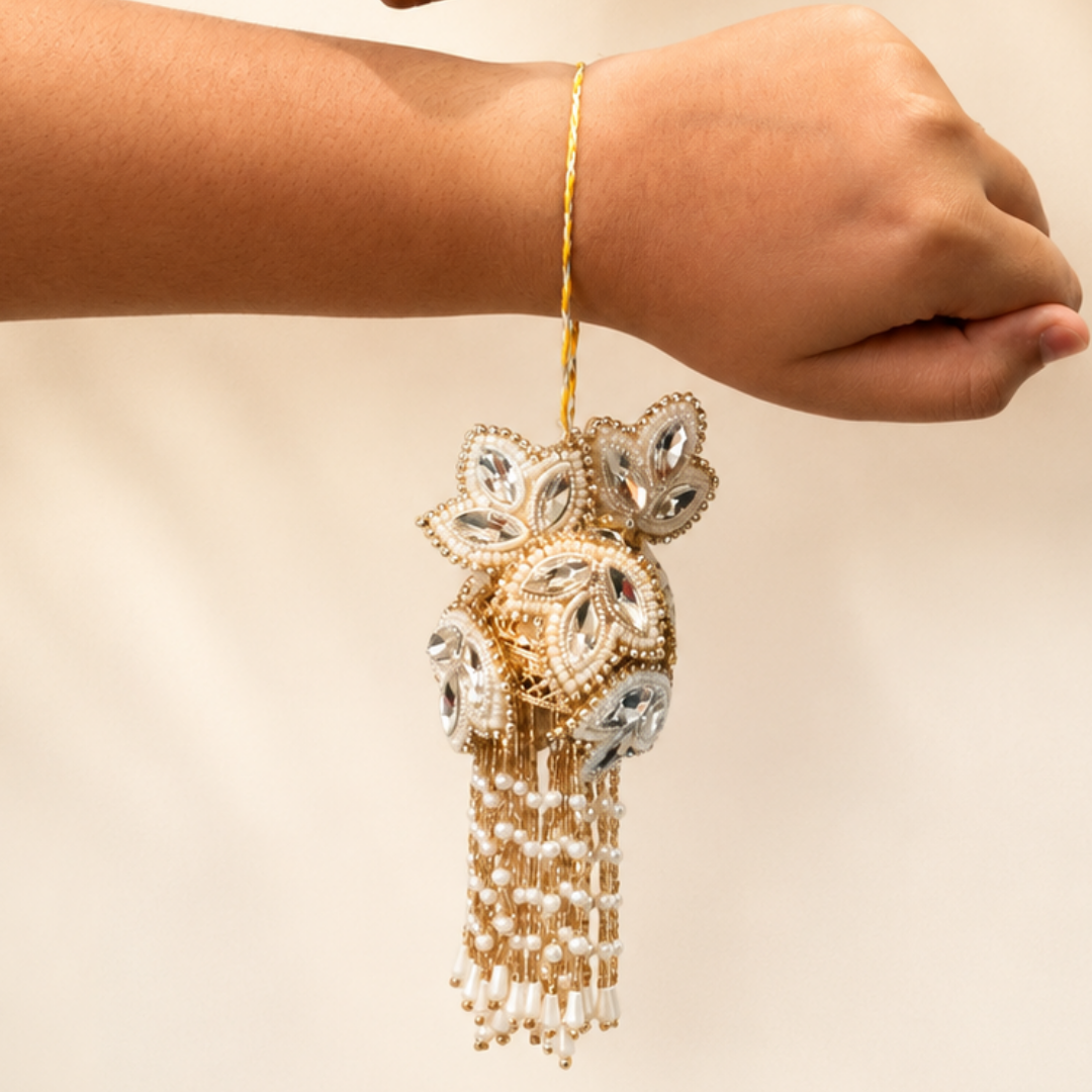 Kaliraa Diamond Rakhi and Lumba Set For Bhahiya and Bhabhi
