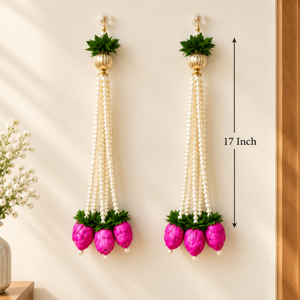 TYOHAAR Lotus Pearl Toran (Pack of 2)