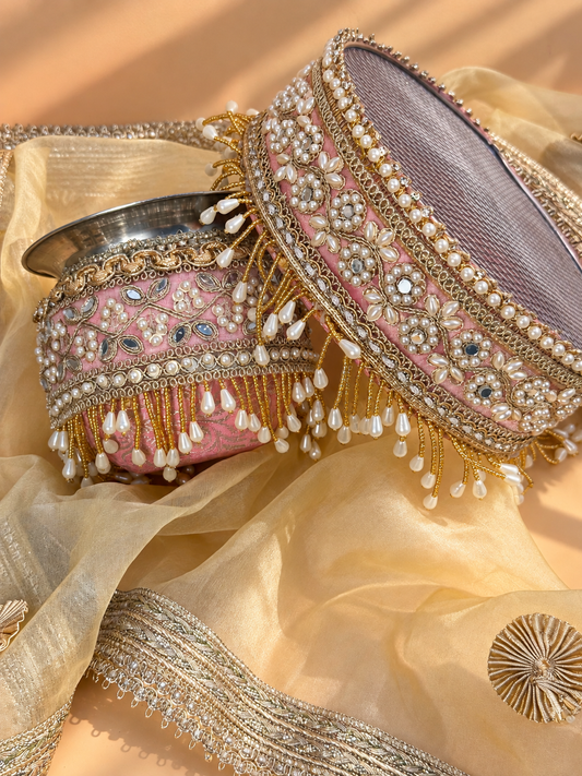 Tyohaar Gul Karwa Chauth Channi and Lota Set