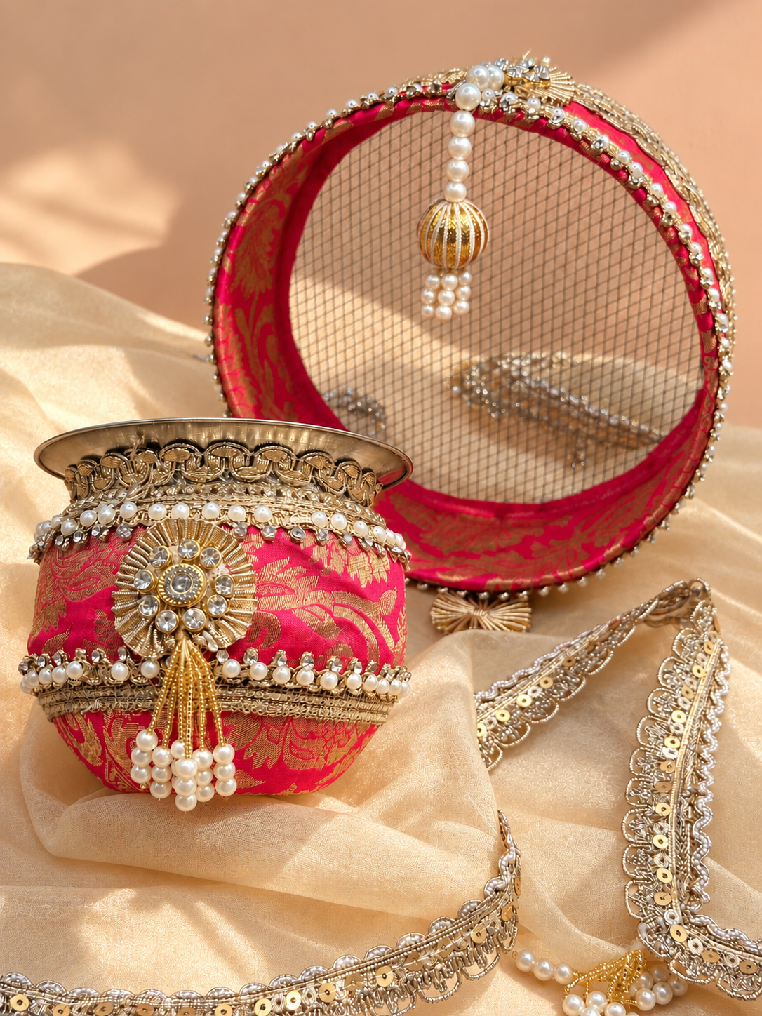 Tyohaar Rani Channi and Lota Set