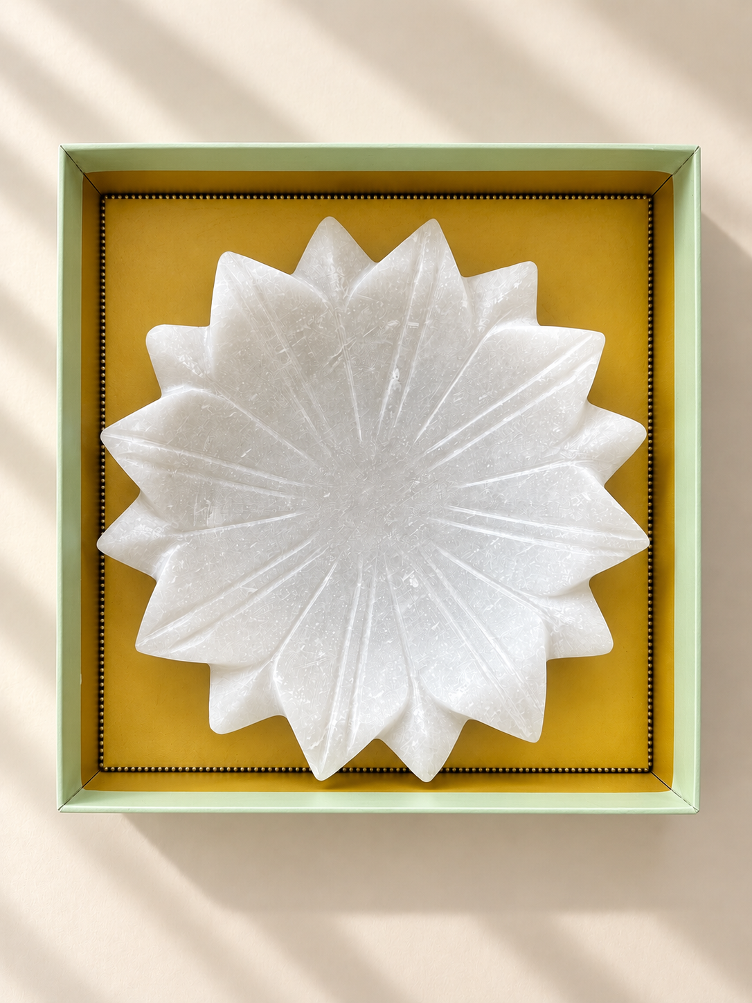 TYOHAAR Padma Marble Urli Ensemble Gift Set (9 inch)