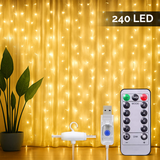 TYOHAAR Curtain LED Light (9.8Ft x 9.8Ft)