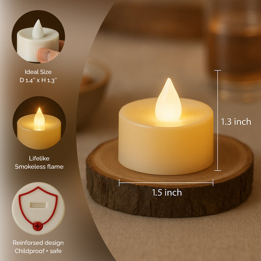 TYOHAAR Tealight LED Candles (Pack of 10)