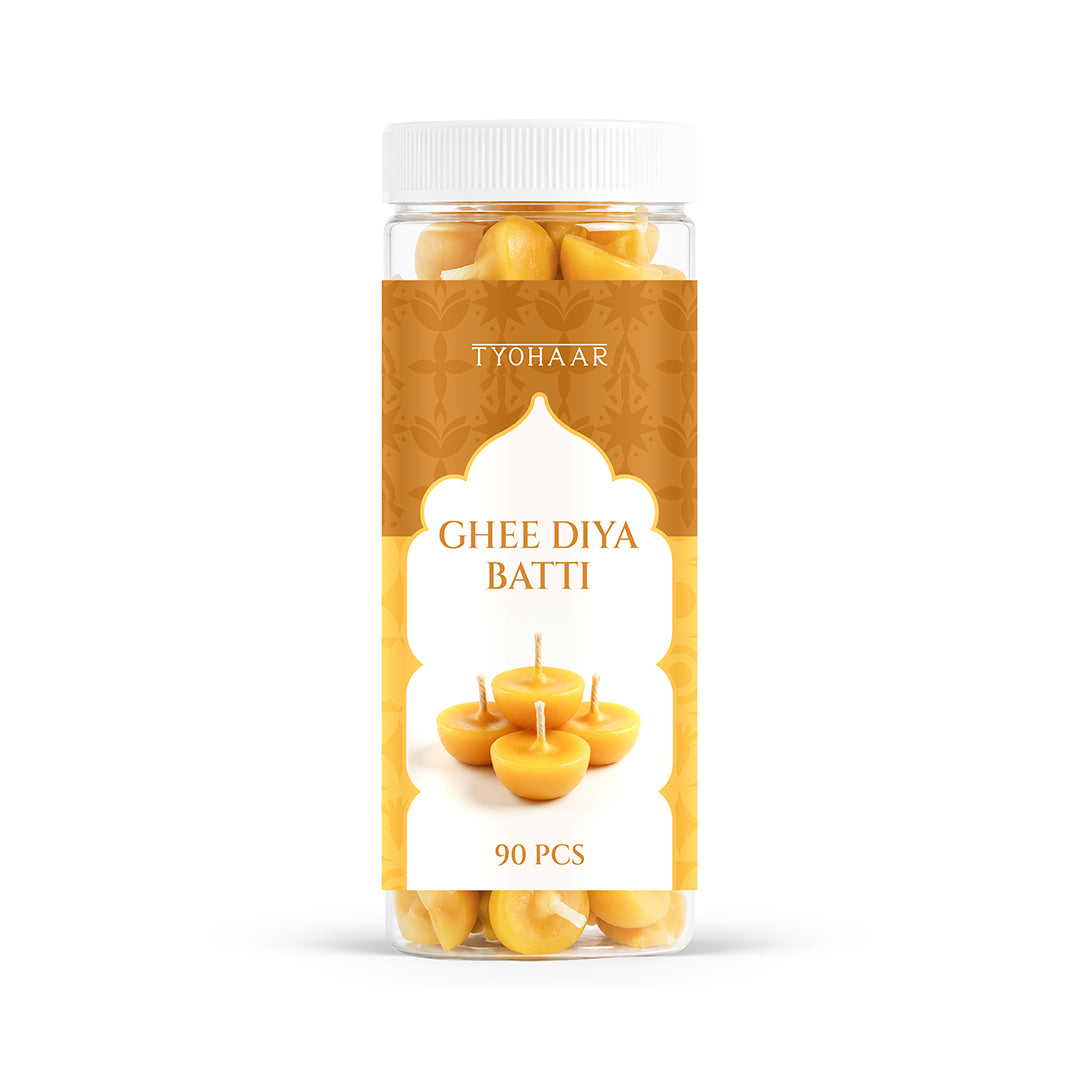 Tyohaar Ghee Diya Batti (90 Pcs)