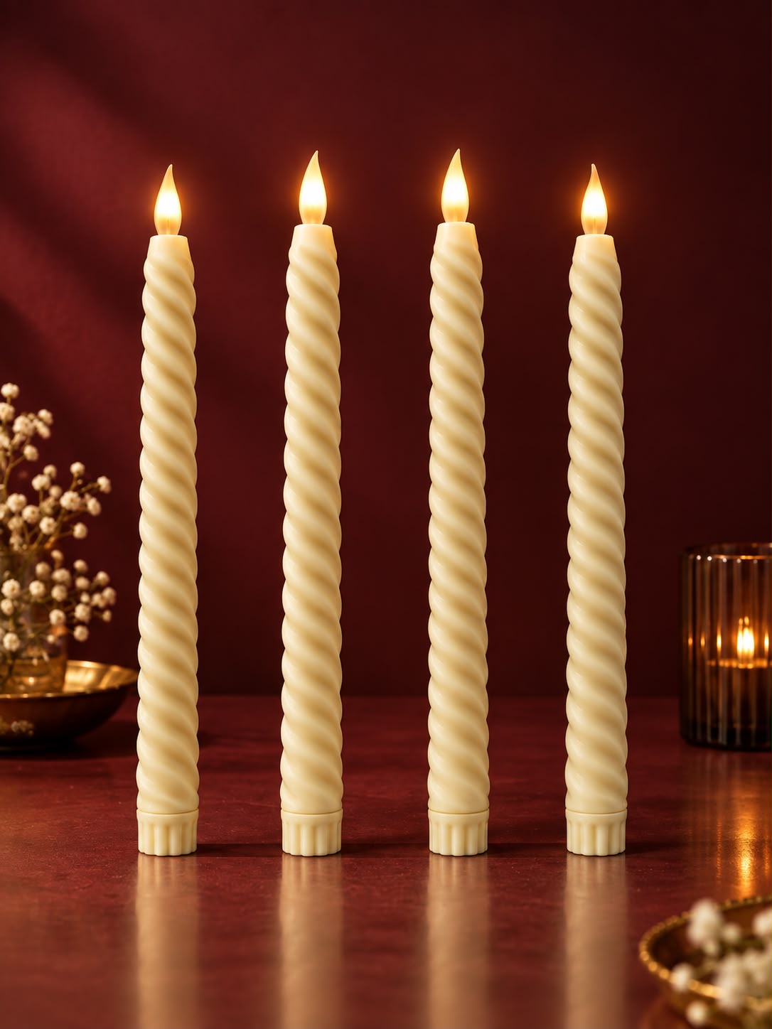 Swirl Tappered Candle