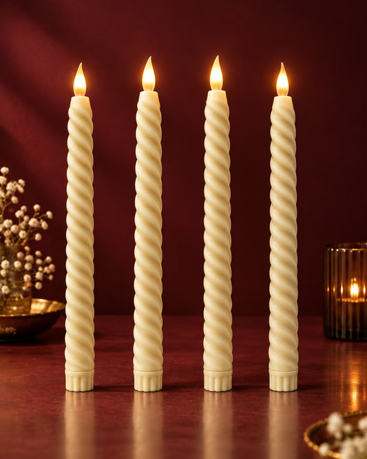 Tyohaar Swirl Tappered Candle