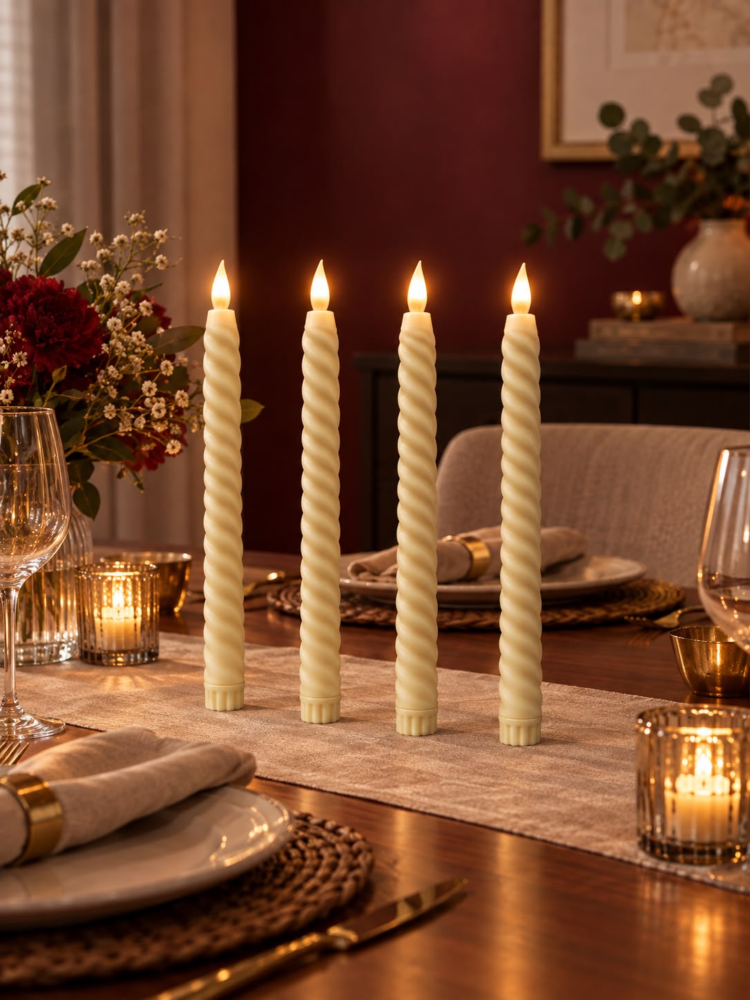 Swirl Tappered Candle