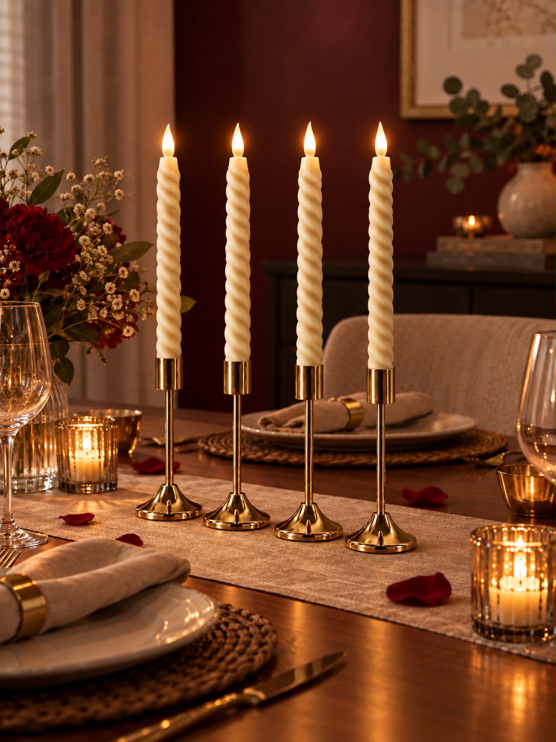 Swirl Tappered Candle