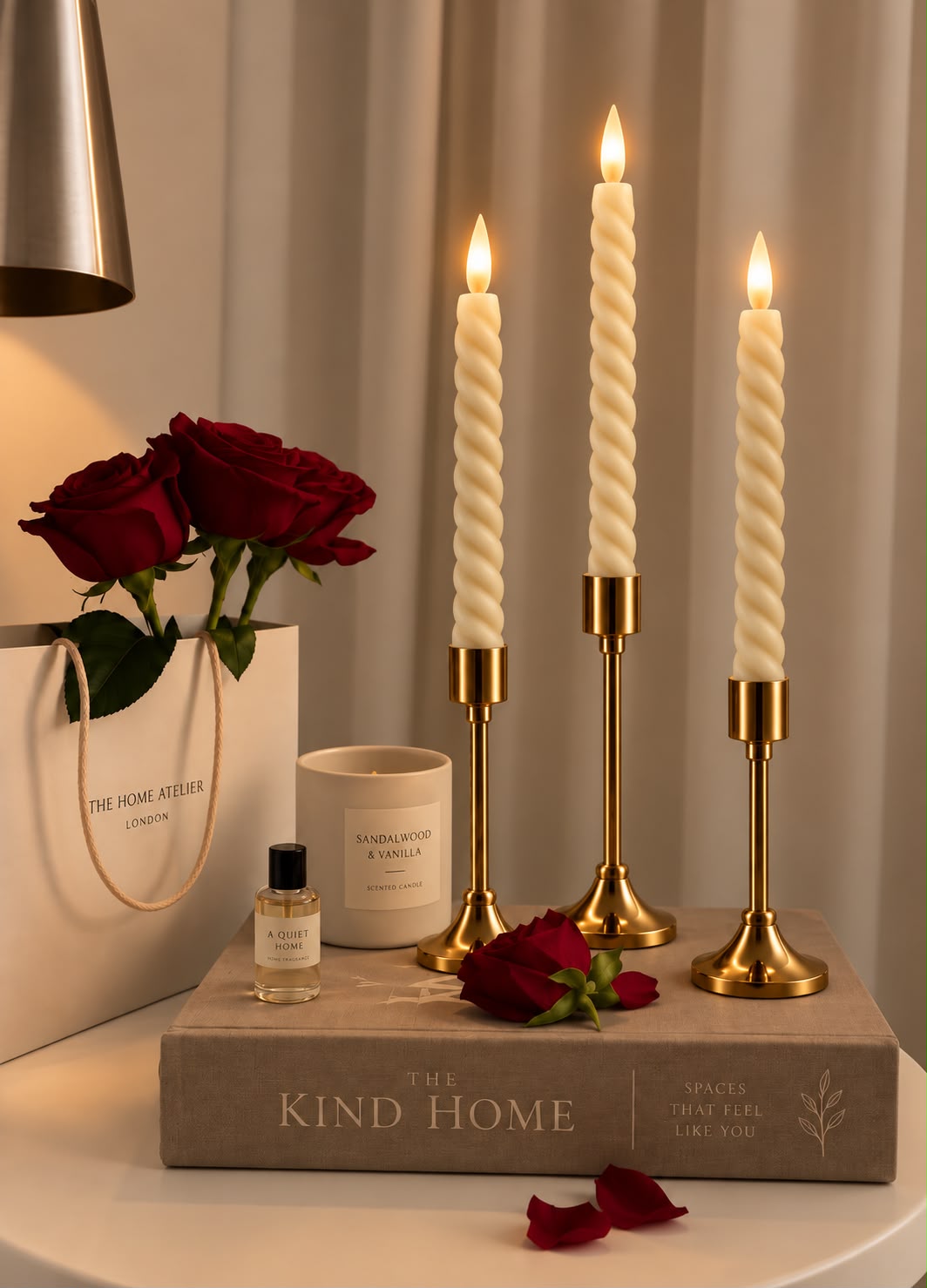 Swirl Tappered Candle