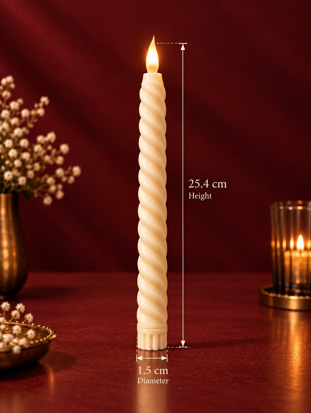 Swirl Tappered Candle